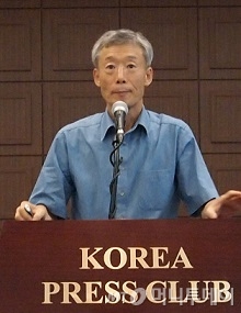 고영하 한국엔젤투자협회 회장이 '창조사회로 가는 길'이란 주제로 강연을 하고 있다/사진=중기협력팀