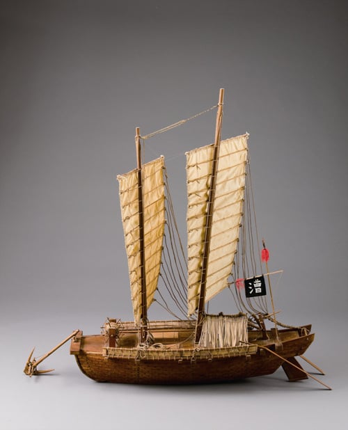 조선시대 선박에 관한 기록을 보고 만든 조운선의 모형도. /사진제공=국립해양문화재연구소