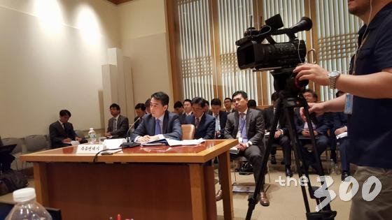 주 유엔대표부 국정감사 진행중인 모습./사진=정병국 의원 페이스북