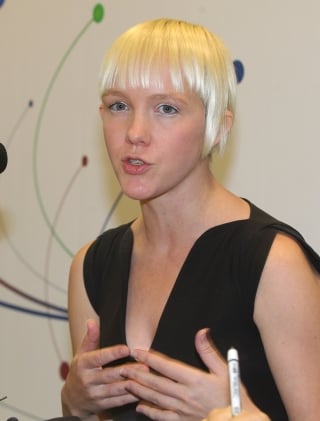 인터뷰 하는 키건 쇼웬버그 솔스(SOLS)사 대표/사진=미래부