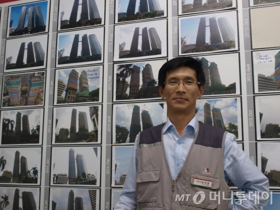 엄경륜 쌍용건설 '르 누벨 레지던스' 현장소장. / 사진=송학주 기자