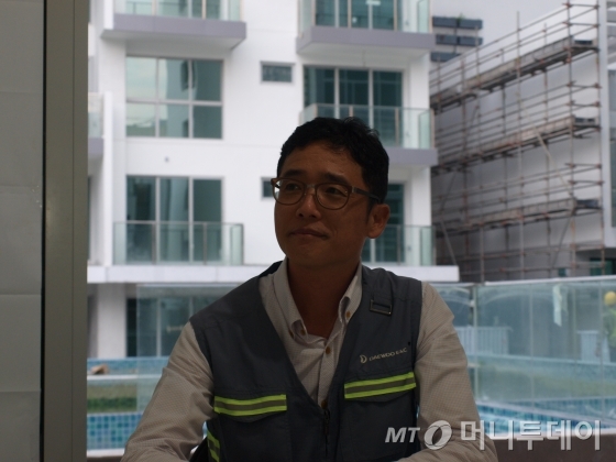 이성철 대우건설 '벤데미어 콘도미니엄' 현장소장. / 사진=송학주 기자