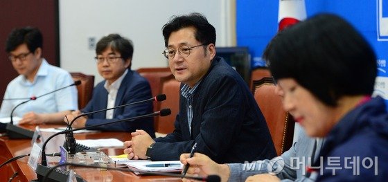 목요상 대한민국헌정회장이 지난 1월 7일 오전 서울 여의도 렉싱턴호텔에서 열린 대한민국헌정회 신년인사회에서 인사말을 하고 있다./사진=뉴스1