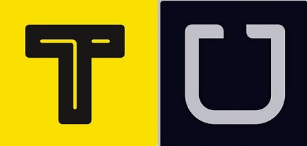 카카오택시 로고 vs 우버택시 로고