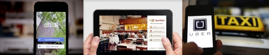(왼쪽부터)에어비앤비, 오픈테이블, 우버