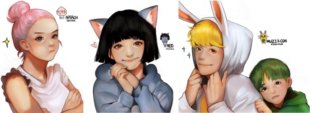 강영주씨가 디자인한 '프렌즈 맞고' 홍보 포스터.