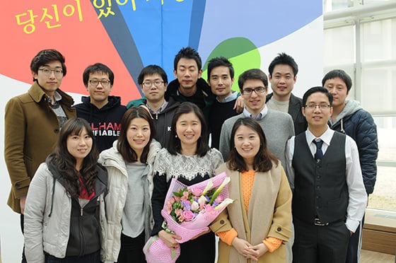 2013년 봄 카이스트 경영대학인으로 선정된 날 친구들과 함께. /사진제공=이보람