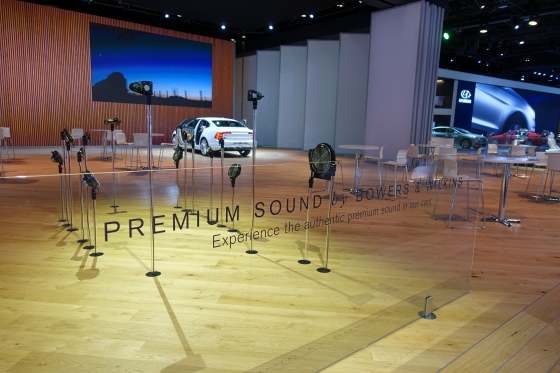 2016 디트로이트 모터쇼 볼보 전시관 사운드 체험공간/사진=장시복 기자