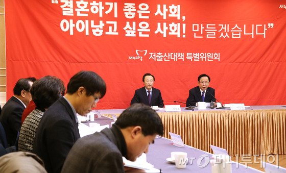 8일 오전 서울 여의도 국회에서 열린 저출산대책 특별위원회 제3차 회의에서 이주영 특위위원장이 모두발언을 하고 있다. 2016.1.8/사진=뉴스1
