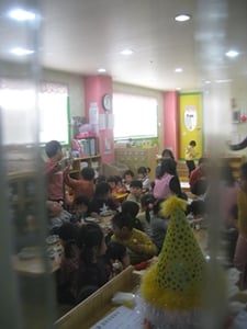 22일 은비 어린이집의 모습. 추위로 결석한 몇몇 어린이를 빼고 아이들은 평소와 다름없는 모습이다./사진=이진호 기자