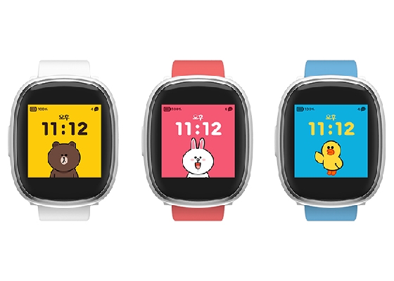 핀플레이 '라인 키즈폰 키위워치'/사진제공=핀플레이
