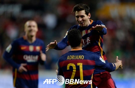 리그 통산 300골을 돌파한 리오넬 메시. /AFPBBNews=뉴스1