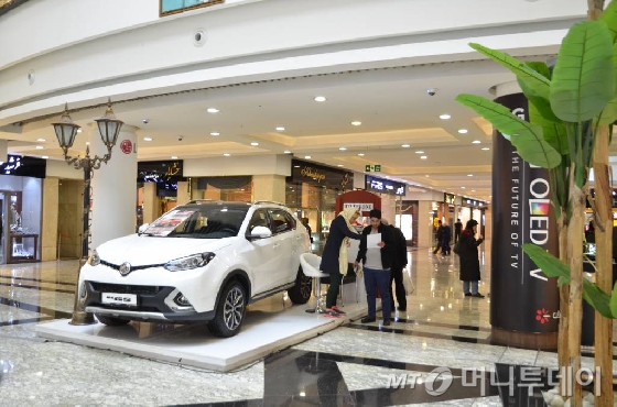 지난달 29일 이란 테헤란 서울로 인근에 위치한 서울공원에 한 이란여성이 들어가고 있다. 테헤란의 서울로와 서울의 테헤란로는 양국간 경제협력을 상징한다./사진=유영호기자