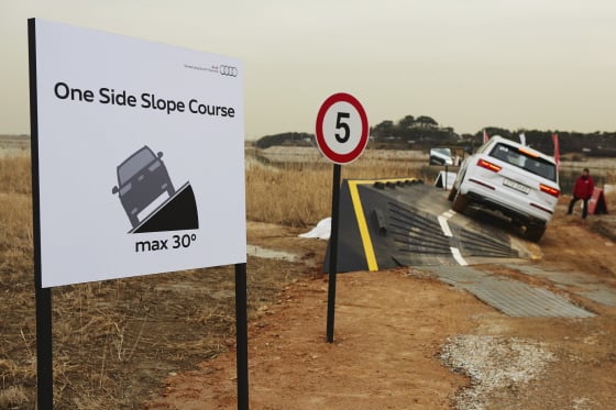 뉴 Q7 오프로드 체험 장면/사진제공=아우디코리아