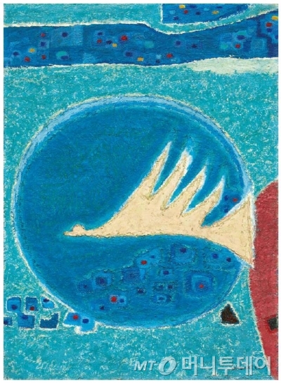 김환기의 '창공을 날으는 새'. /사진제공=K옥션