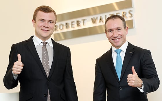 글로벌 헤드헌팅업체 로버트 월터스의 던칸 해리슨 한국지사장과 데이비스 스완 한국일본 대표. 사진=김창현 기자 chmt@