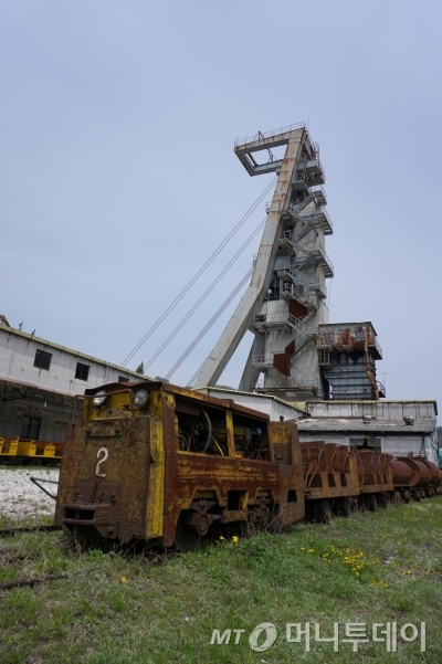 옛 동원탄좌 수갱의 인차. /사진=김지훈 기자