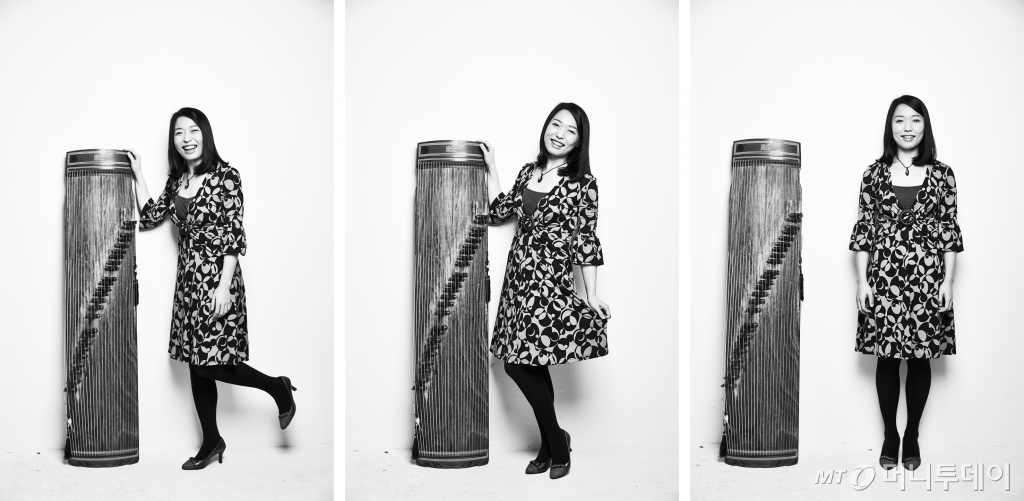 정민아는 개량 가야금으로 기타처럼 연주한다. 코드를 이용하는 독특한 선율로 그녀는 '판타스틱 모던 가야금 연주자'로 불린다. /사진제공=오민정 작가