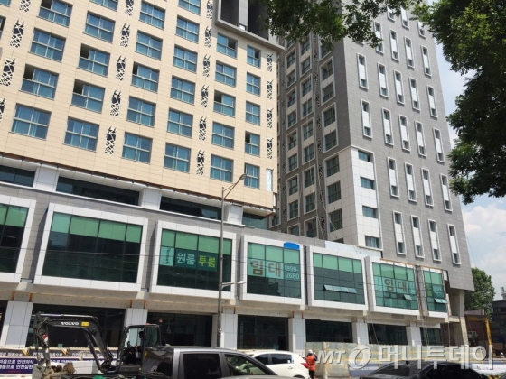 KT의 첫 번째 임대주택인 동대문 리마크빌 막바지 공사가 진행 중이다. /사진=배규민 기자