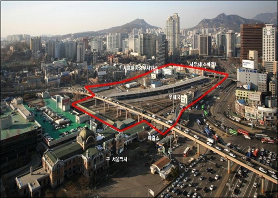 코레일이 추진하고 있는 서울역 북부역세권개발 사업대상지 모습. / 사진제공=코레일