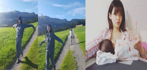 설리와 정가은, 각각 논란이 되었던 사진/사진=설리, 정가은 SNS