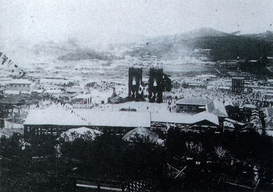 1899년 열린 경인선 개통식 모습. /사진=위키피디아