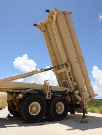 사드(THAAD.고고도미사일방어체계)의 전자파 유해성 논란이 거센 가운데 미군이 미국 태평양 괌 기지에 배치된 사드 포대를 사상 처음으로 한국의 국방부 관계자와 언론에 지난 7월18일 공개했다./사진=괌 미군 36비행단 제공