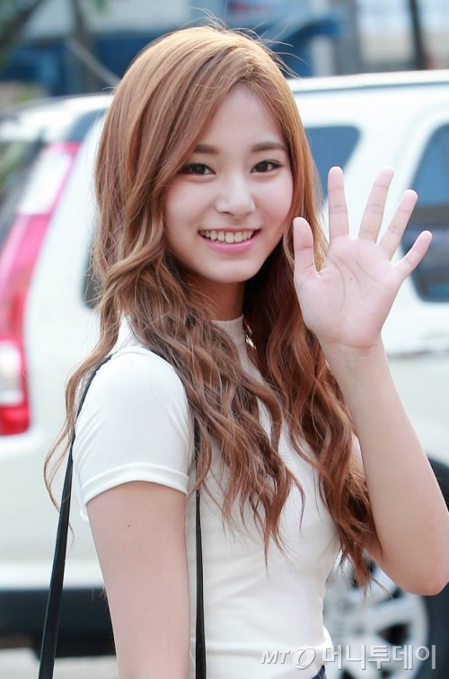 지난해 방송 프로그램에서 청천백일만지홍기를 흔드는 모습으로 논란이 됐던 걸그룹 트와이스의 쯔위./사진=김창현 기자