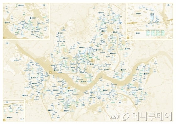 서울도서관이 제작한 '서울책방지도'/ 사진제공=서울도서관