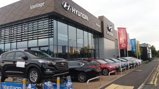 맨체스터시 인근의 현대차 매장(스톡포트)/사진=장시복 기자