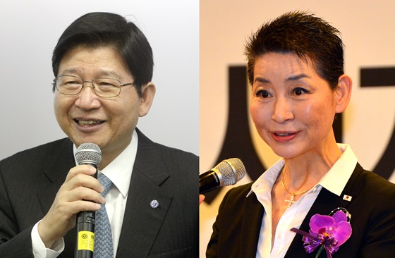 정갑영 전 연세대 총장(왼쪽), 김성주 대한적십자사 총재./ 사진제공=뉴스1