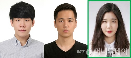 국토교통부 장관상을 수상한 항공대학교팀 수상자들(사진 왼쪽부터 김성재, 이우석, 권도희씨)/사진=KAI