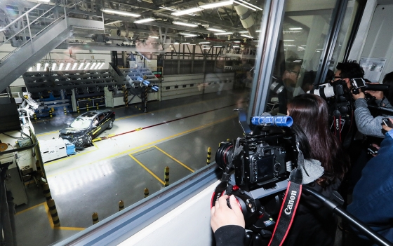 신형 말리부 충돌테스트/사진제공=한국GM