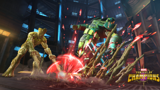 카밤의 대표 모바일게임 '마블 올스타 배틀'.