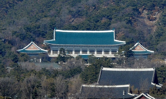 서울도서관에서 바라본 청와대 전경./뉴스1