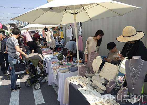 성수동 언더스탠드에비뉴 '마주치장' 모습 /사진=마아라 기자