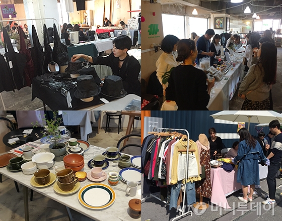 이태원 경리단길 '문화 마켓', 일산 메이앤슈가 '앤드마켓', 성수동 언더스탠드에비뉴 '마주치장' 모습 /사진=마아라 기자, 이은 기자