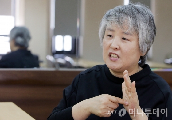 이미혜 수화통역사 / 사진=김창현 기자