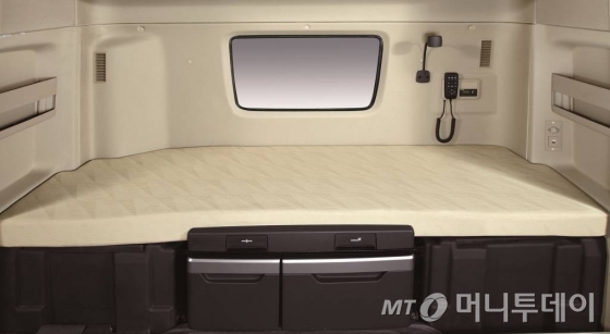 현대차 '엑시언트' 내부 베드 이미지/사진=현대차
