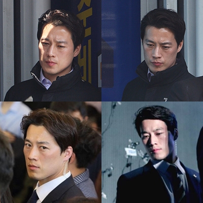 잘생긴 외모로 화제가 된 문재인 대통령 후보시절 경호원. /사진=온라인커뮤니티