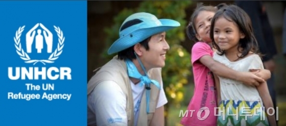 유엔난민기구 한국대표부 공식 친선대사인 배우 정우성은 네팔, 남수단, 레바논 난민촌 방문 등으로 난민 어려움을 알리고 있다. /사진제공=UNHCR 한국대표부