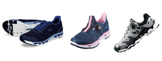 (위부터)아디다스 '퓨어부스트 DPR', 뉴발란스 'ZANTE', 다이나핏 '트리거'/사진제공=각 사