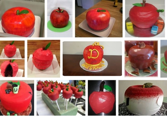 구글에서 apple shaped cake 를 검색하면 나오는 수많은 '사과 모양 케이크'들./사진=구글 검색 결과