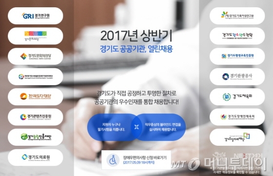 경기도 통합채용 홈페이지 갈무리