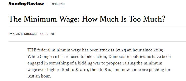 앨런 크루거 미국 프린스턴대 교수가 2015년 10월 뉴욕타임스(NYT)에 게재한 기고문 일부/사진=뉴욕타임스 캡처