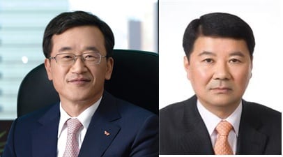 조기행 SK건설 대표이사 부회장(사진 왼쪽) 송문선 대우건설 대표이사 부사장