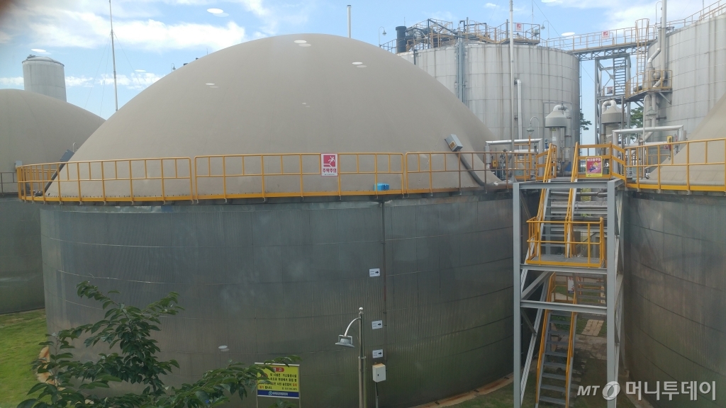 인천시 서구 수도권매립지관리공사 내 음폐수 바이오가스화시설 /사진=정혜윤 기자
