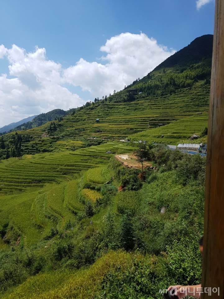 구이저우성 첸둥난주 충장현 자방향 중부지역에 위치한 자방 계단식 논 지대 전경 2/ 사진=진상현 베이징 특파원