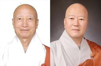 대한불교조계종 제35대 총무원장 후보. 왼쪽부터 설정 스님, 수불 스님. /사진=조계종 제공.