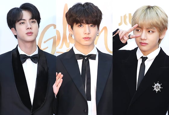 방탄소년단 진, 정국, 뷔/사진=뉴스1